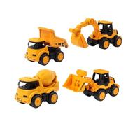 xbiez 4Pack Kids Construction Car Toy Engineering Vehicle Playset for Outdoor Play Safe Educational for Toddler Hand Skill Safe Construction Pull Back Vehicle Educational Car