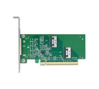 xbiez Advanced PCIe X16 To 2 SlimSAS SFF 8654 8i Adapter For Desktop Expansion Highly Speed Data Transfer Stable Connection
