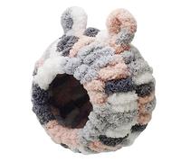 xbiez Birds Nest Parrots Plush Nest Hanging Tree House for Small Birds Pet Portable Bird Screw Fixed Nest Perch Bed Bird Toy