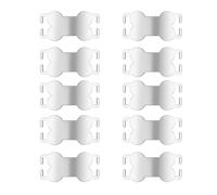 xbiez Bone Shaped Dog Name Label Set of 10 for Dogs Dog Name Plate Metal Collar Plate for Dogs Antilost Pet Collar Identify La