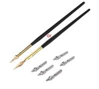 xbiez Calligraphy Drawing Dip Nib Pen Set Writing Antique Elegant Gifts Glass Dip Pens For Artists