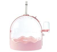 xbiez Clear Pet Carrier Travel Cage with Water Bottle& Ventilation Holes Small Pet Travel Camping Cage Package Cage