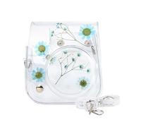 xbiez Crystal Transparent Protective for Case Durable Transparent Instant Camera for Case Cover with Strap for Mini 11 Camera