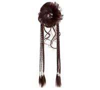 xbiez Dragon Bun Braided Hair Circles Sweet Cool Girls Hot Girl Hairpiece for Daily and Special Event