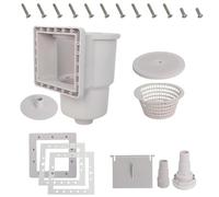 xbiez Efficient Wall Skimmer Vacuum Plate Skimmer Covers Basket Texture For Ground Pools Ensuring Repairing Outdoor Pool Maintenance