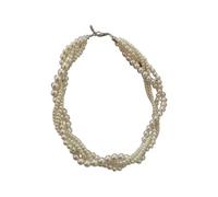 xbiez Elegant Layering Baroques Pearls Collarbone Chain Adjustable 41cm 50cm Natural Pearls Fashion Jewelry Layering Necklace