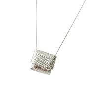 xbiez Elegant Long Necklace With Woven Bag/Water Bottle Pendant Adjustable Length Neckchain Fashion Enthusiasts Copper Jewelry