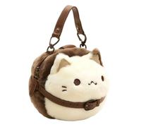 xbiez Ergonomic Cats Shaped Plush Handbag Top Handle Bag Creative Office Handbags Soft Work Bags For Women And Students Fun And Unique Bag