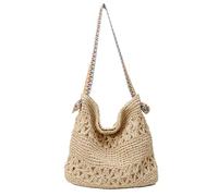 xbiez Ergonomic Straw Beach Bag For Women Travel Vacation Bags Shoulder Handbag For Travel Or Daily Use Spacious Design Handmade Fashion Bag