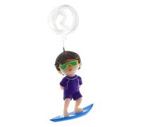 xbiez Floating Girl on Whale Diver FishTank Accessories Small Diver Shape Aquarium Toy Landscape Freshwater Surfing Boy Statue