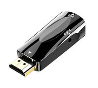 xbiez High Resolution HDTV To VGA Adapter With3.5mm Port Supports 1080p For HDTVs Monitors Laptops Plugs And Play