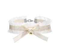 xbiez Lace Bow-Knot Choker Necklace Fashion Collar Necklace Vintage Soft Neck Cahin Ribbon Necklaces Jewelry Choker Necklaces For Girls Women Stretchy