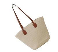 xbiez Lightweight Straw Beach Bag For Women Spacious Shoulder Bags Friendly Fashion Party Handbag For Outdoor Activities Women's Straw Shoulder Bag