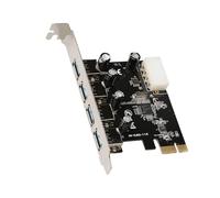 xbiez Metal PCIe USB Version Center Card 4 Harbors 5Gbps Capacity Premium Capacitors for Computer PC Upgrade Low Impedance USB Expansion Card