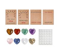 xbiez Novelty Valentines Cards Heart Shape Crystal Love Expression Transform Your Emotion into Distinctive Love