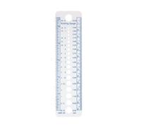 xbiez Plastic Knitting Needle Gauge Circle Geometric Template Ruler Knitting Needle Measure Tool with INCH/CM/MM Scales