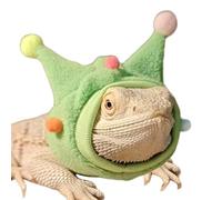xbiez Pompoms Scarf Lizards Outfit Great for Exhibitions and Pet Stores Reptiles Hat for Indoor and Outdoor Activities