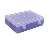 xbiez Practical Stackable 30 Cell Clear Organizers Portable Accessory for Home and Office Clutter Control Organization
