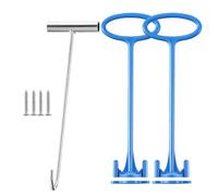 xbiez Premium Metal Pool Filter Basket Handle & Hook Set - Long-Lasting & Efficient Maintenance Oxidation Proof Reader Basket Handle