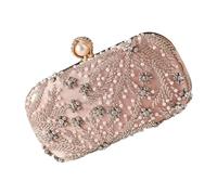 xbiez Shimmering Rhinestones Decorated Crossbody Bag Beaded Detailing Lightweight Design Spacious Interior For Dinners Celebrations Practical Polyester Fashion Purse