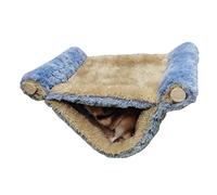 xbiez Soft Platform for Small Animal Nest Plush Snuggle Hut Warm Hammock Tent Small Pet Winter Bed for Guinea Pigs Sugar Glide