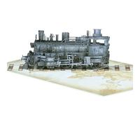 xbiez Steam Train Greeting Card Happy Birthday Card with Envelope Creative Fathers Day for Dad Grandad Husband