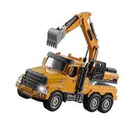 xbiez STEM Learning Mixer Truck Toy Realistic Sound Effects Illuminated ABS Construction Vehicle for Kids Activities Multifunctional Inertia Mixer Truck
