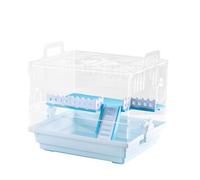 xbiez Transparent Hamster Cage Easy to Clean Breathable- House Easy to Assemble High-end House with Platform Ladder