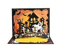 xbiez Upgraded Halloween PopUp Card Halloween Greeting Card Paper Sculpture Card for Kid Adult HappyHoliday Presents