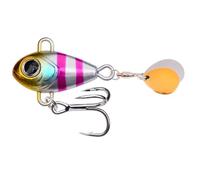 xbiez Wobble Rotating Metal Vibrations Baits Spinner Spoon Jigs Fishing Lures for Freshwaters Saltwater Angling Portables Fishing Lures