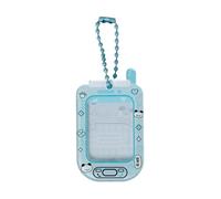 xbiez Women Cartoon Phone Shape Photocard Holder Card Case Acrylic Card Wallet 1Inch Small Card Idol Photo Keychain Pendants