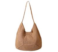xbiez Women Handbag Trend Armpit Bag Fashion Straw Shoulder Bag Hollow Beach Vacation Underarm For Travel Holiday Women Beach Straw Underarm Large Capacity Shoulder Fashion Handbag