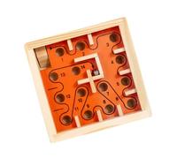 xbiez Wooden Balance Maze Game Walking Bead Puzzle Toy with Challenging Paths for Kids Learning Toy to Develop Space Thinking Children Wooden Puzzle