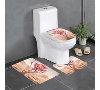 XBKGOHA 3-Piece Anti Slip Floor Mat Set Abstract desert roses Picture Bathroom Rugs for Ultimate Comfort, Master Bathrooms