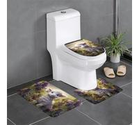 XBKGOHA 3-Piece Anti Slip Floor Mat Set Little sheep in the vineyard Picture Bathroom Rugs for Ultimate Comfort, Master Bathrooms