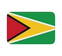 XBKGOHA Anti Slip Thickened Floor Mat Flag of Guyana Picture Non-Slip, Easy to Clean, Durable,Perfect for Toilet Bathroom 60x40cm