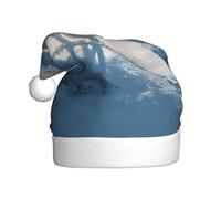 XBKGOHA Arctic fox on the snowy plains Printing Christmas Hat for Adult quality accessory soft, lightweight, and fluffy