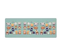 XBKGOHA Cute Little Animals Picture Extra Large Mouse Pad Strong Adhesion, Durable, Precise Locking Edge 12x31.5in