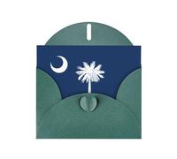 XBKGOHA Dark Green Greeting Card South Carolina Flag Printed for Festive Birthday Party Invitation