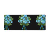 XBKGOHA Don'T Forget Me Bouquet Picture Extra Large Mouse Pad Strong Adhesion, Durable, Precise Locking Edge 12x31.5in