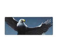 XBKGOHA Eagle Under The Stars Picture Extra Large Mouse Pad Strong Adhesion, Durable, Precise Locking Edge 12x31.5in