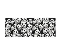 XBKGOHA Giant Pandas Huddled Together Picture Extra Large Mouse Pad Strong Adhesion, Durable, Precise Locking Edge 12x31.5in
