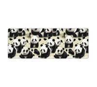 XBKGOHA Giant Pandas Taking A Walk Picture Extra Large Mouse Pad Strong Adhesion, Durable, Precise Locking Edge 12x31.5in