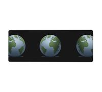 XBKGOHA Globe Picture Extra Large Mouse Pad Strong Adhesion, Durable, Precise Locking Edge 12x31.5in