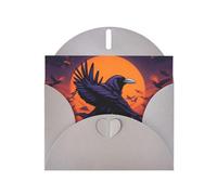 XBKGOHA Gray Greeting Card Ravens Printed for Festive Birthday Party Invitation