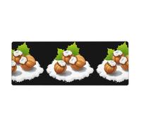 XBKGOHA Hazelnuts On The Snow Picture Extra Large Mouse Pad Strong Adhesion, Durable, Precise Locking Edge 12x31.5in