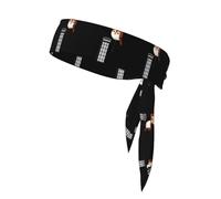 XBKGOHA Little sparrow next to the telephone booth Pattern Sports headscarf, sweat absorbing and breathable, motion headband, double-sided kerchief