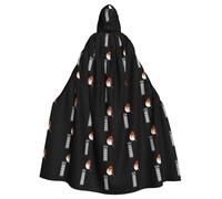 XBKGOHA Little Sparrow Next To The Telephone Booth Printed Halloween Adult Hooded Cape Cloak No Zipper, Comfortable For Costume Parties