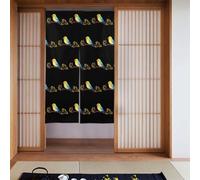 XBKGOHA Little sparrow on a branch Printing Curtain 2 Pcs Spliced 34x56in Good Drape, Smooth and Not Easily Wrinkled, Fabric curtains, room dividers