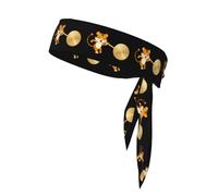 XBKGOHA Little tiger beating the gong Pattern Sports headscarf, sweat absorbing and breathable, motion headband, double-sided kerchief